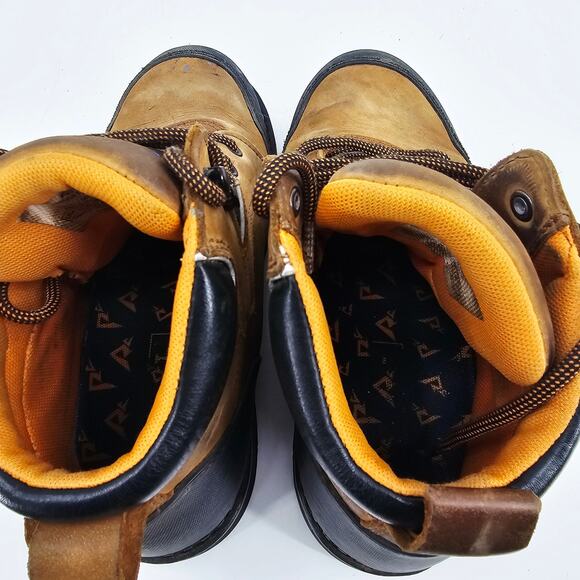 Ridgecut Toughwear Mens Brown Leather 6” Steel Toe Work Boots Size 9.5 M - Picture 10 of 12